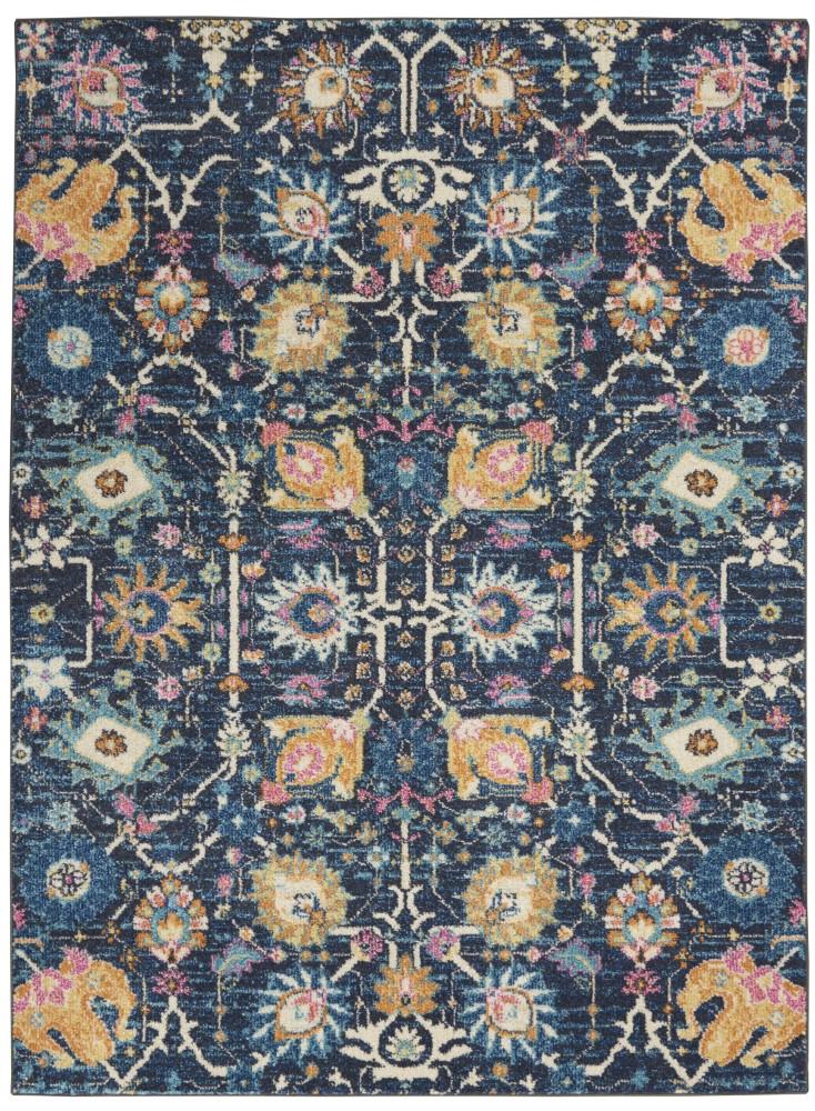 Nourison - Passion 39in x 59in Navy and Blue Area Rug - PSN01-99446477408 veiw 1