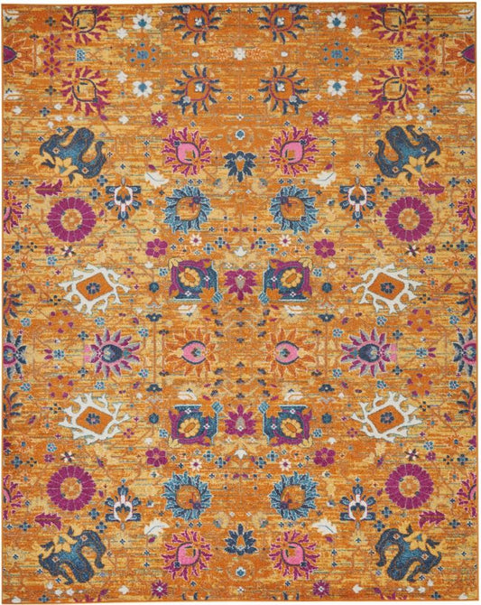 Nourison - Passion PSN01 Orange 8x10 Large Rug - PSN01-99446389725 veiw 1