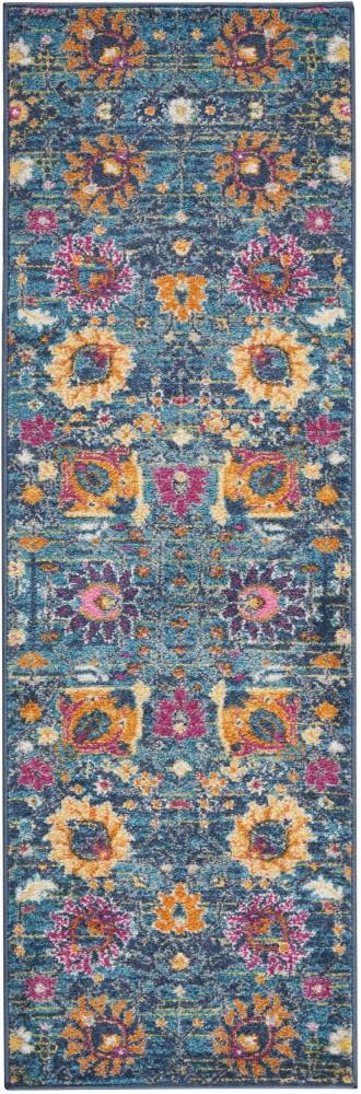Nourison - Passion PSN01 Blue Multicolor 110in x 6 Hallway Rug - PSN01-99446387530 veiw 1