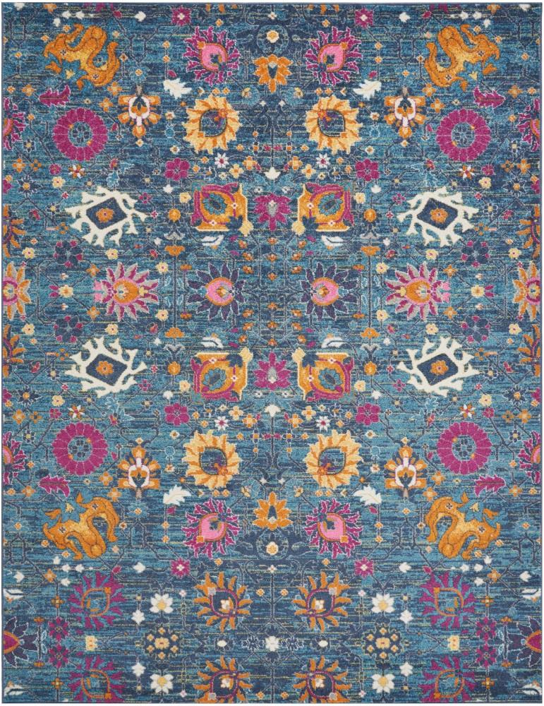 Nourison - Passion PSN01 Blue Multicolor 8x10 Large Rug - PSN01-99446387561 veiw 1