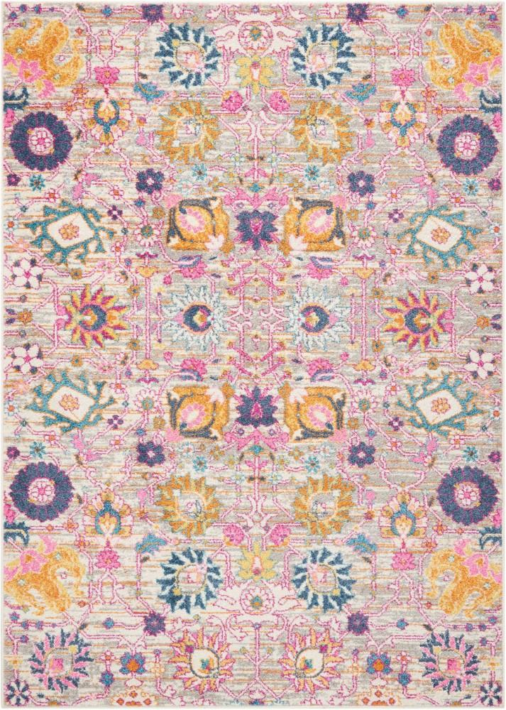 Nourison - Passion PSN01 Pink and Grey 39in x 59in Boho Area Rug - PSN01-99446387905 veiw 1