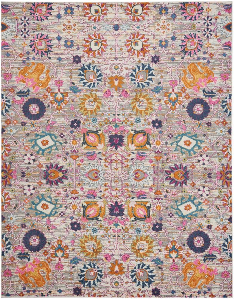 Nourison - Passion PSN01 Pink and Grey 8x10 Large Rug - PSN01-99446387974 veiw 1