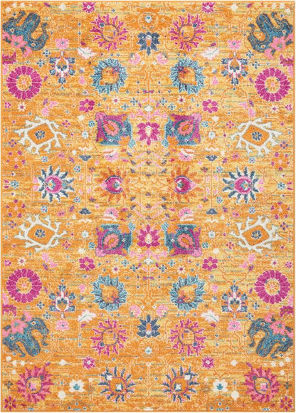 Nourison - Passion PSN01 Orange 39in x 59in Boho Area Rug - PSN01-99446387806 veiw 1