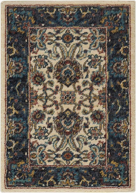 Nourison - 2020 NR201 White Multicolor 2x3 Area Rug - NR201-99446362766 - CLOSEOUT veiw 1