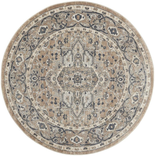 Nourison - Quarry 4 x Round Area Rug - QUA05-99446371577 veiw 1