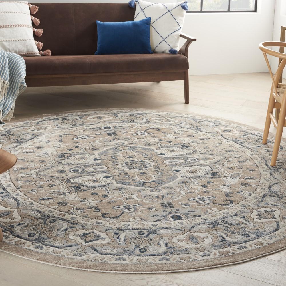 Nourison - Quarry 710in x Round Area Rug - QUA05-99446379078 veiw 2