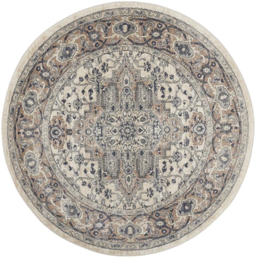 Nourison - Quarry 4 x Round Area Rug - QUA05-99446308368 veiw 1