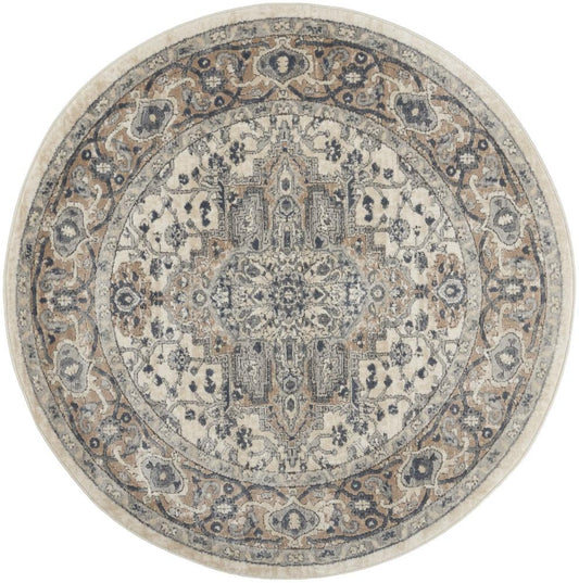 Nourison - Quarry 4 x Round Area Rug - QUA05-99446308368 veiw 1