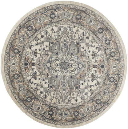 Nourison - Quarry 710in x Round Area Rug - QUA05-99446349286 veiw 1
