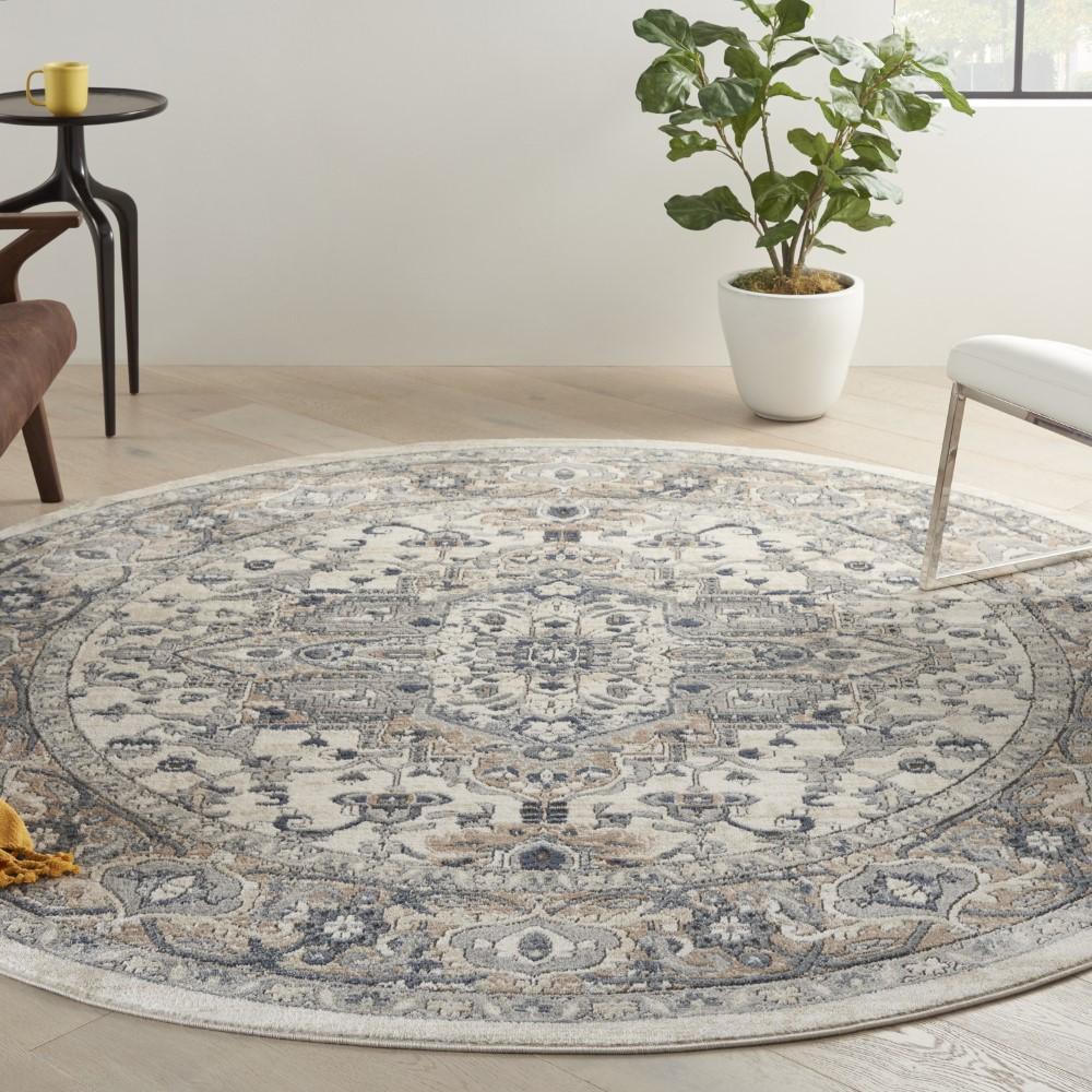 Nourison - Quarry 710in x Round Area Rug - QUA05-99446349286 veiw 2