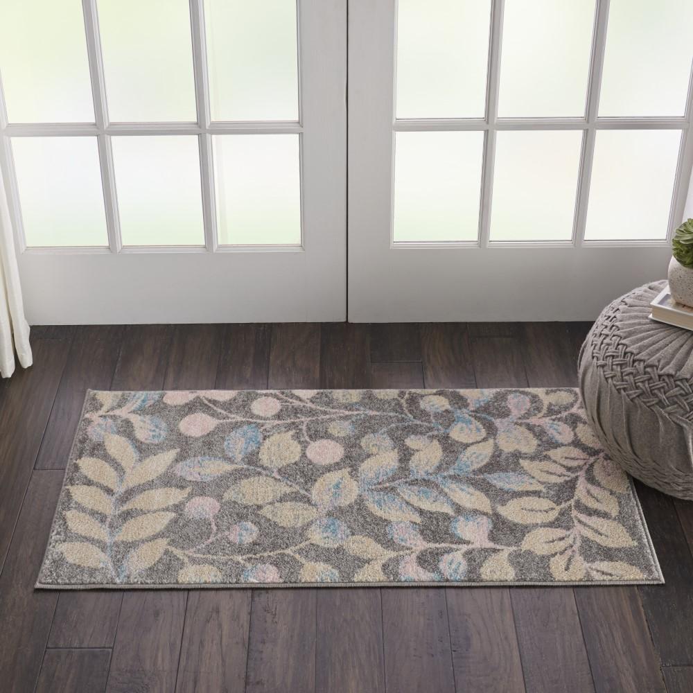 Nourison - Tranquil 2x4 Beige and Bone Botanical Small Rug - TRA03-99446484079 veiw 3