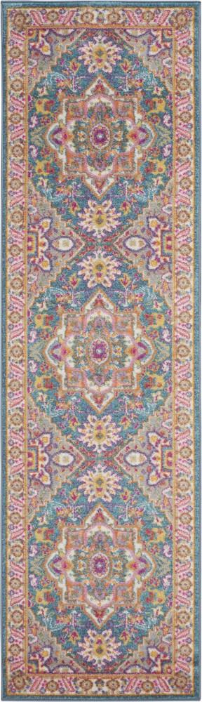 Nourison - Passion PSN20 Teal Multicolor 22in x 76in Hallway Rug - PSN20-99446486530 veiw 1