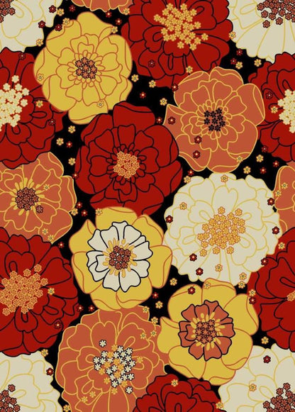 Nourison - Home & Garden RS021 Black 10x13 Rug - RS021-99446111890_CLOSEOUT veiw 1
