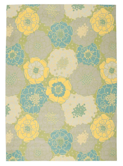 Nourison - Home & Garden RS021 Green 79in x 1010in Rug - RS021-99446111937_CLOSEOUT veiw 1