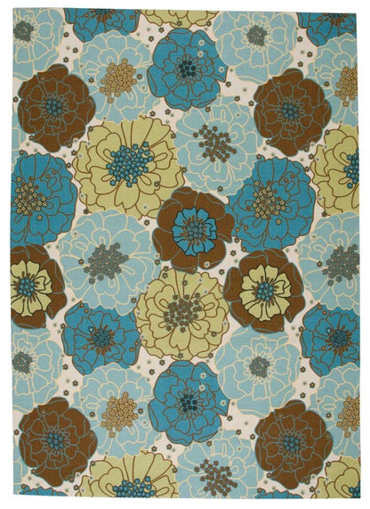 Nourison - Home & Garden RS021 Blue 79in x 1010in Rug - RS021-99446111975_CLOSEOUT veiw 1