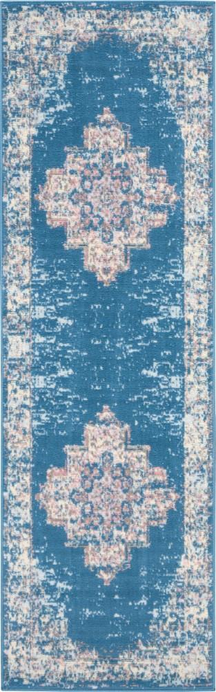 Nourison - Grafix GRF14 Blue 22in x 76in Hallway Rug - GRF14-99446477866 veiw 1