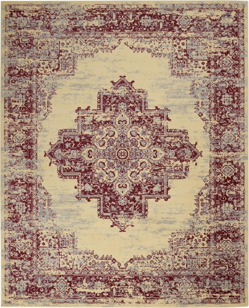 Nourison - Grafix GRF14 Red and White 710in x 910in Large Rug - GRF14-99446395108 veiw 1