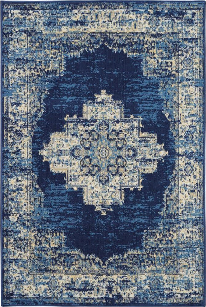 Nourison - Grafix GRF14 Blue 39in x 59in Area Rug - GRF14-99446458988 veiw 1