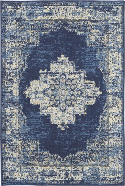 Nourison - Grafix GRF14 Blue 53in x 73in Area Rug - GRF14-99446411716 veiw 1