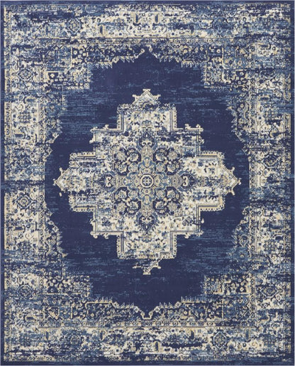 Nourison - Grafix GRF14 Blue 710in x 910in Large Rug - GRF14-99446411723 veiw 1