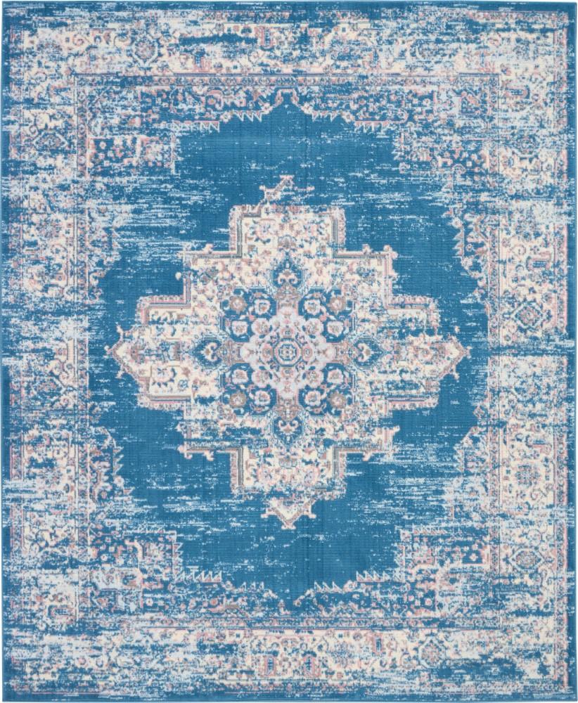 Nourison - Grafix GRF14 Blue 710in x 910in Large Rug - GRF14-99446481603 veiw 1