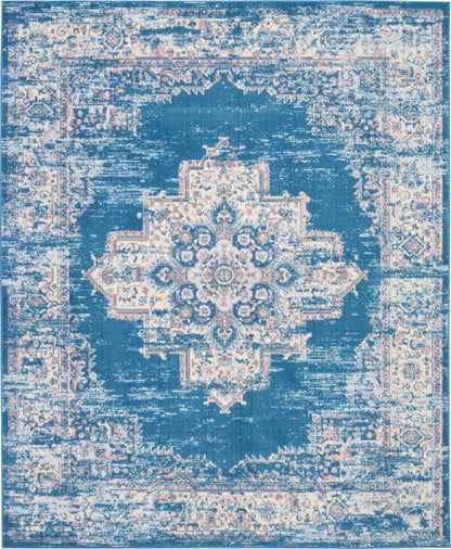 Nourison - Grafix GRF14 Blue 710in x 910in Large Rug - GRF14-99446481603 veiw 1