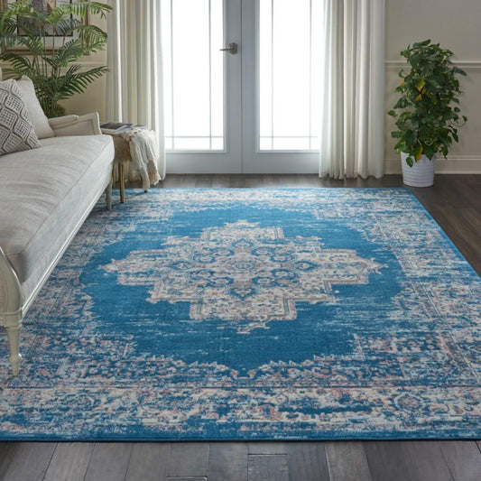 Nourison - Grafix GRF14 Blue 710in x 910in Large Rug - GRF14-99446481603 veiw 2