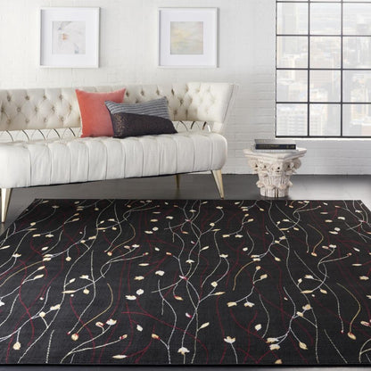 Nourison - Grafix GRF15 Black 710in x 910in Large Rug - GRF15-99446395177 - CLOSEOUT veiw 2