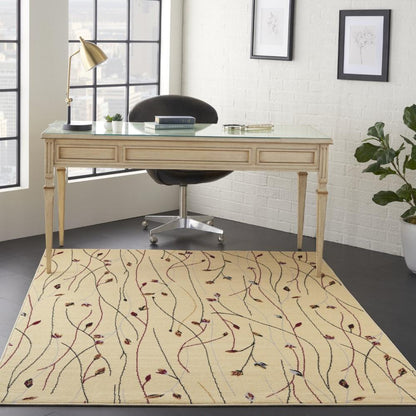 Nourison - Grafix GRF15 Cream White 53in x 73in Area Rug - GRF15-99446395115 veiw 2