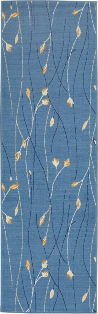 Nourison - Grafix GRF15 Blue 23in x 76in Hallway Rug - GRF15-99446411761 veiw 1