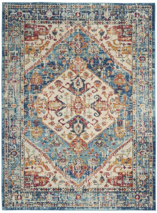 Nourison - Passion 39in x 59in Ivory Light Blue Area Rug - PSN23-99446734945 veiw 1