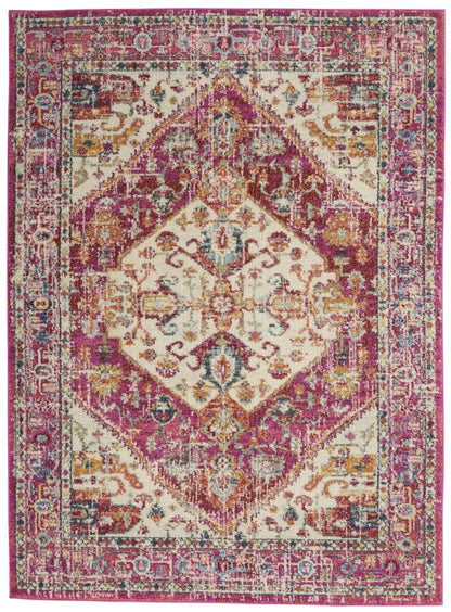 Nourison - Passion 53in x 73in Ivory and Pink Area Rug - PSN23-99446477309 - CLOSEOUT veiw 1