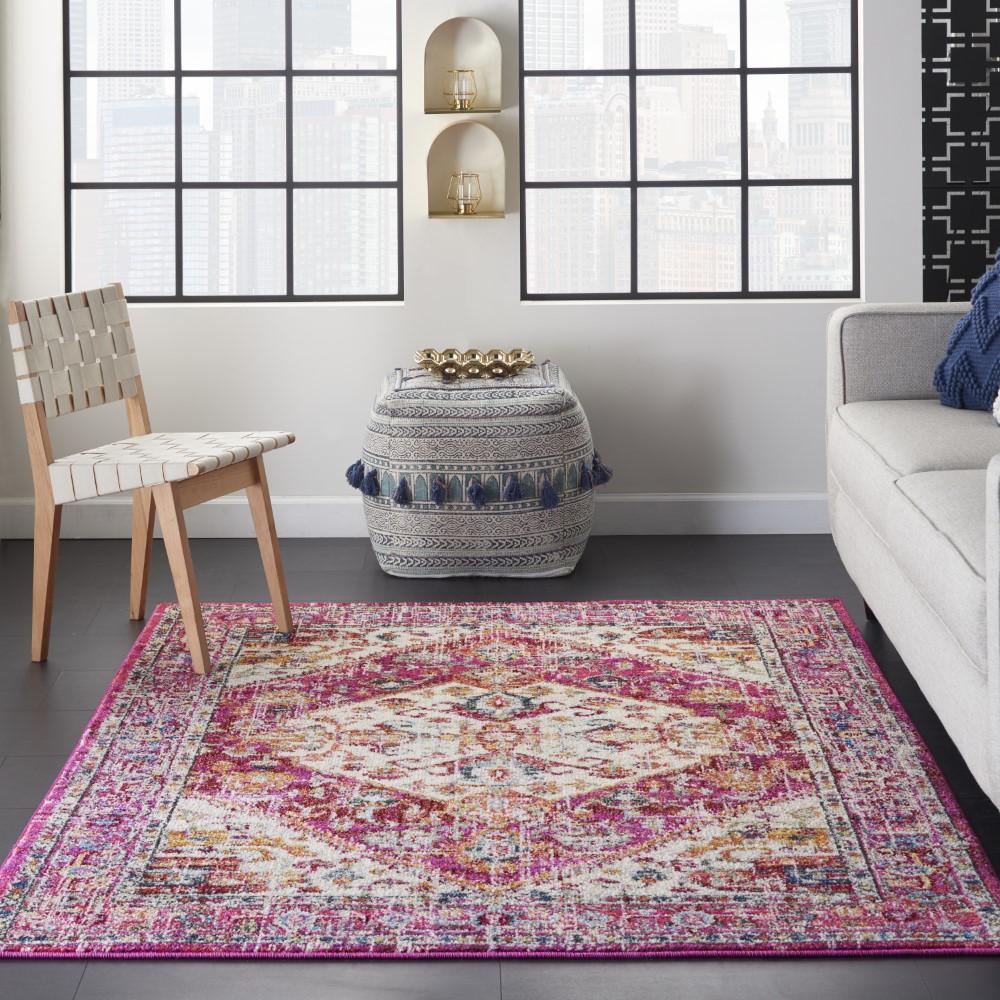 Nourison - Passion 53in x 73in Ivory and Pink Area Rug - PSN23-99446477309 - CLOSEOUT veiw 2