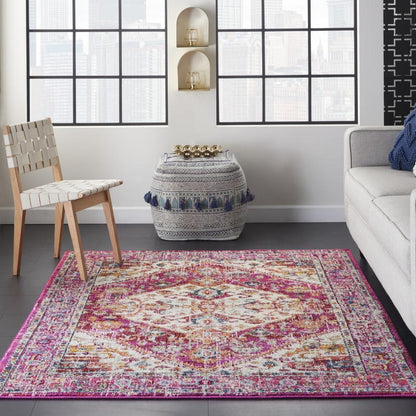 Nourison - Passion 53in x 73in Ivory and Pink Area Rug - PSN23-99446477309 - CLOSEOUT veiw 2