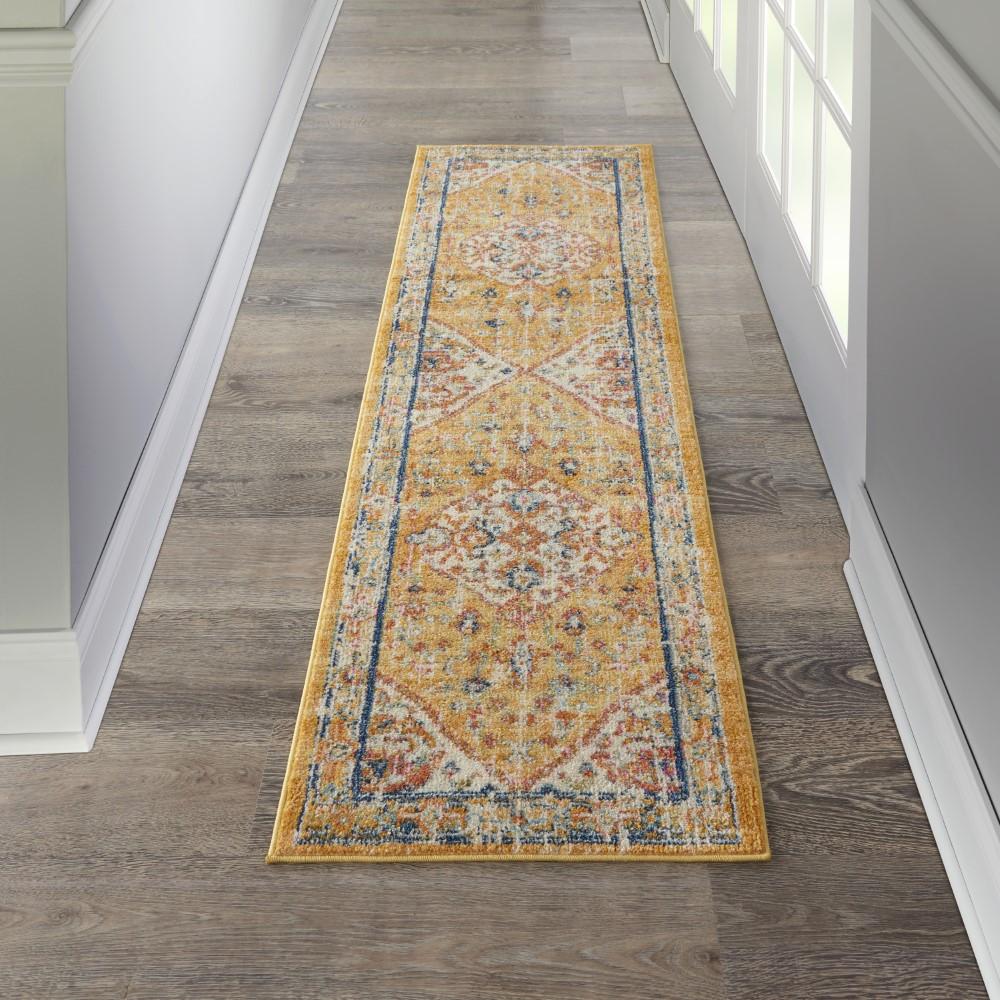 Nourison - Passion 22in x 76in Ivory and Yellow Area Rug - PSN23-99446735102 veiw 2