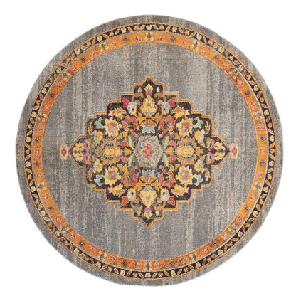 Nourison - Passionate PST01 Bone Multicolor 710in x Round Large Rug - PST01-99446454607_CLOSEOUT veiw 1