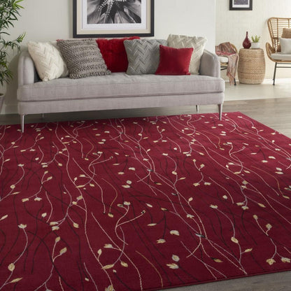 Nourison - Grafix GRF15 Red 86in x 12 Area Rug - GRF15-99446810403 veiw 2