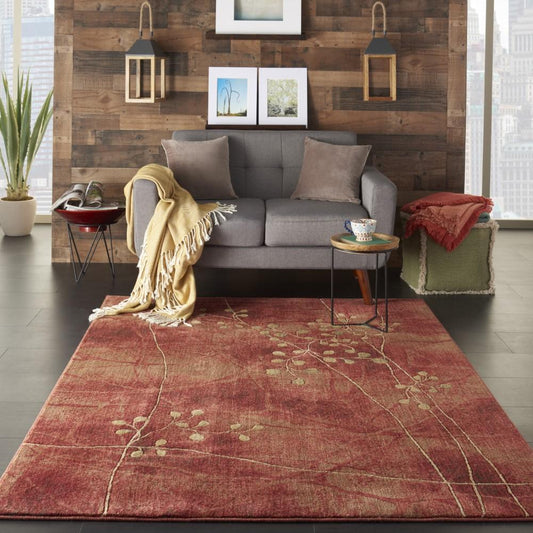 Nourison - Somerset ST74 Red 53in x 75in Area Rug - ST74-99446048158 veiw 2