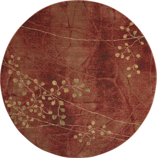 Nourison - Somerset ST74 Red 79in x Round Rug - ST74-99446376206 veiw 1