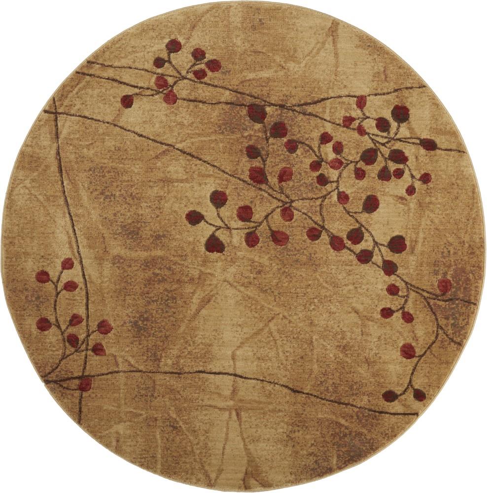 Nourison - Somerset ST74 Brown 56in x Round Area Rug - ST74-99446020734 veiw 1