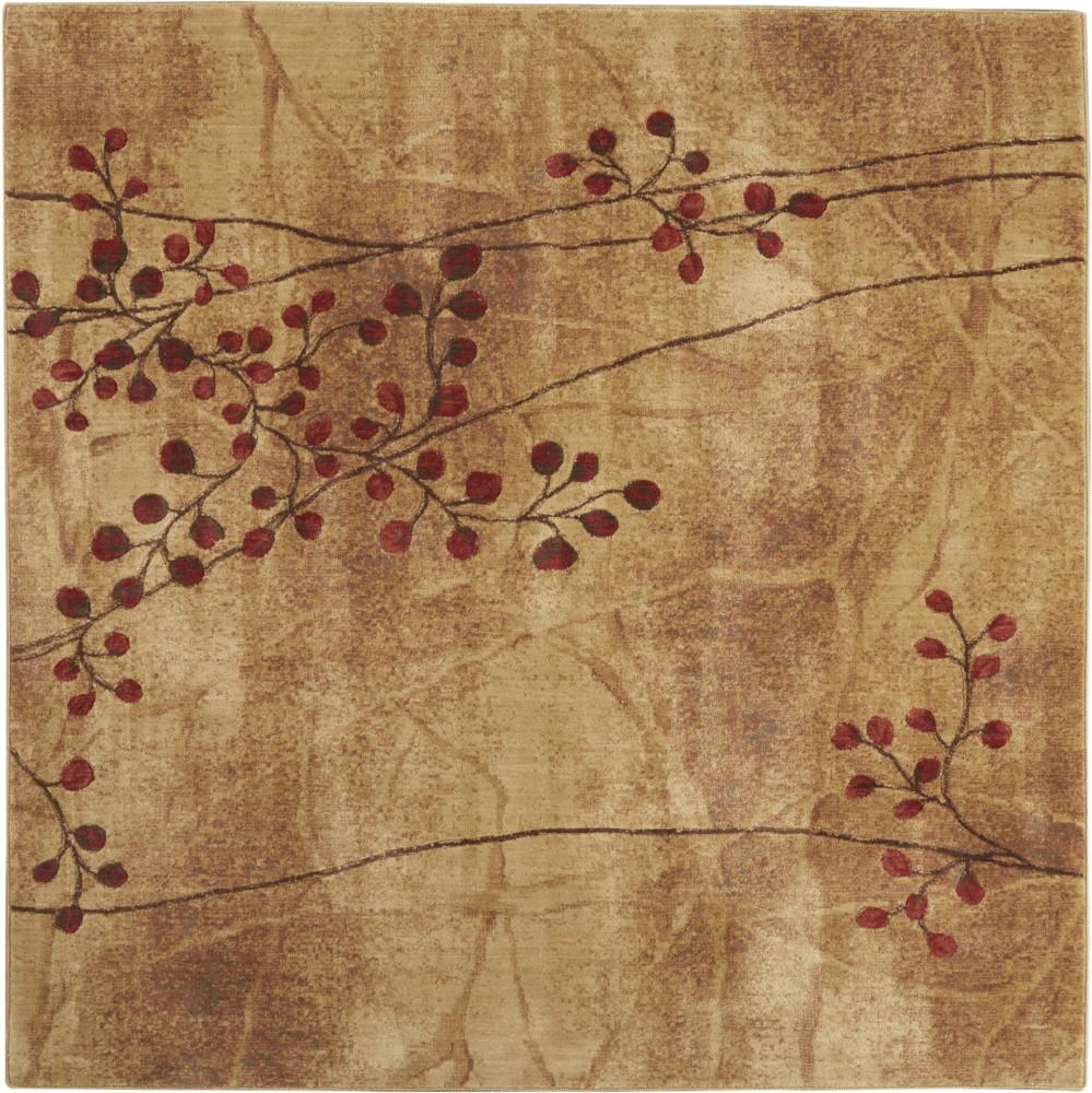 Nourison - Somerset ST74 Brown 67in x Square Rug - ST74-99446331687 veiw 1