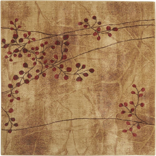 Nourison - Somerset ST74 Brown 67in x Square Rug - ST74-99446331687 veiw 1