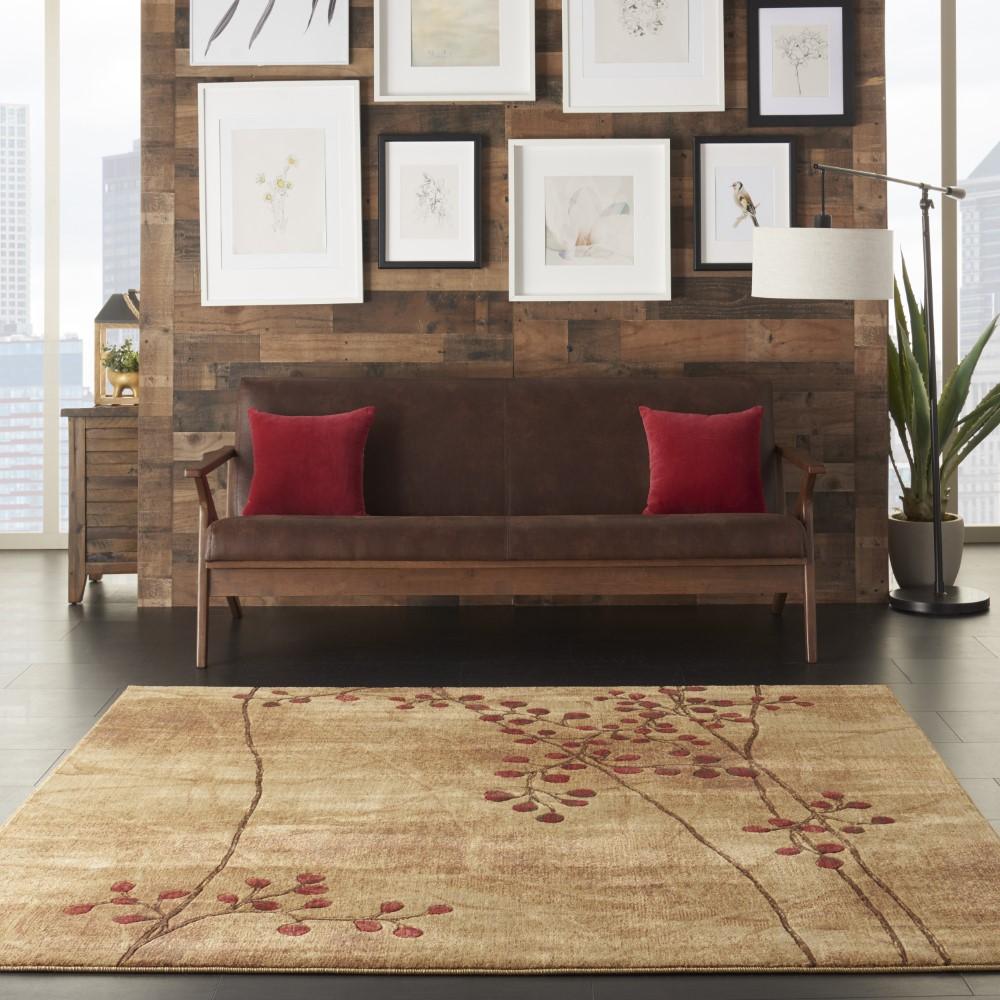Nourison - Somerset ST74 Brown 67in x Square Rug - ST74-99446331687 veiw 2