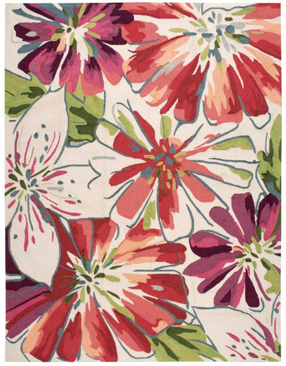 Nourison - Fantasy FA16 White Multicolor 8 x 106in Rug - FA16-99446075161 veiw 1