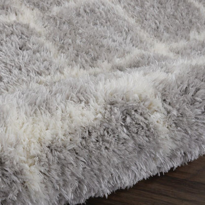 Nourison - Luxe Shag LXS02 Bone 9x12 Oversized Rug - LXS02-99446459626 veiw 2