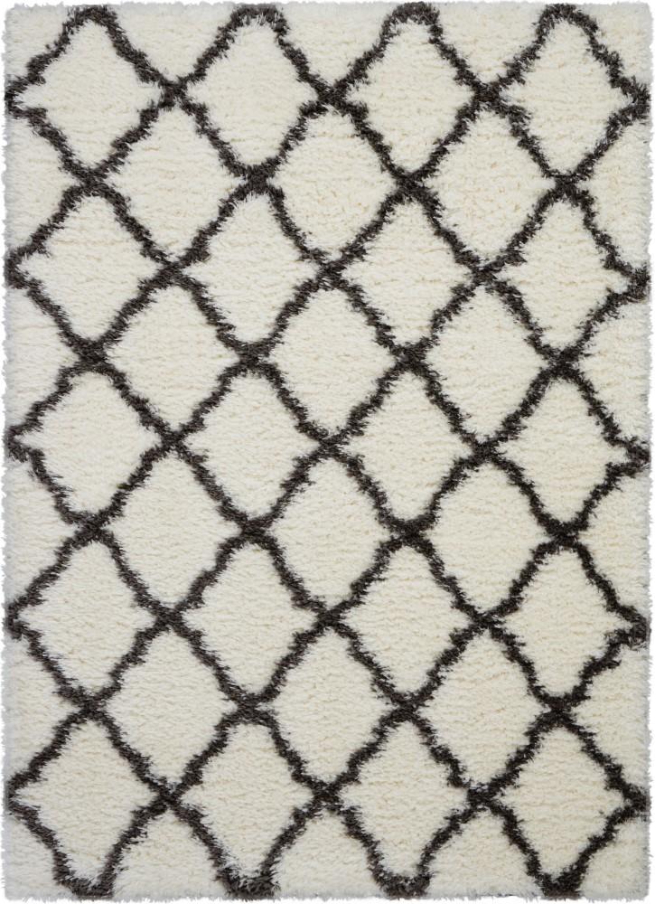 Nourison - Luxe Shag LXS02 White 9x12 Oversized Rug - LXS02-99446459510 veiw 1