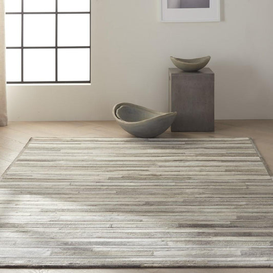 Calvin Klein - Home Prairie PRA1 Grey 4x6 Area Rug - PRA1-99446675675 veiw 2