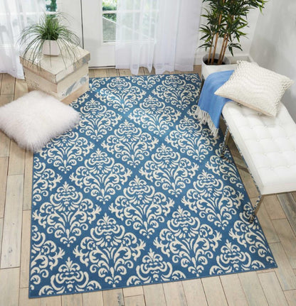 Nourison - Grafix GRF06 Blue 53in x 73in Area Rug - GRF06-99446411648_CLOSEOUT veiw 2