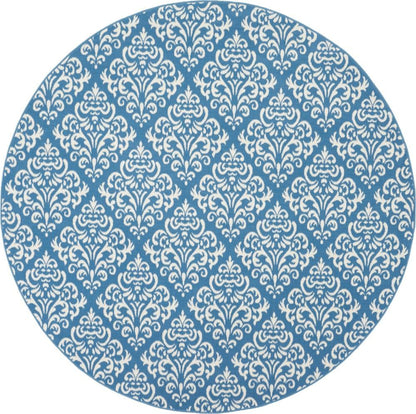 Nourison - Grafix GRF06 Blue 8 x Round Large Rug - GRF06-99446459121_CLOSEOUT veiw 1