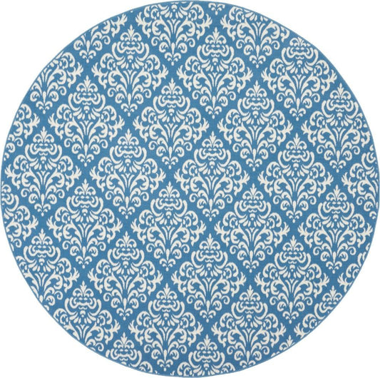 Nourison - Grafix GRF06 Blue 8 x Round Large Rug - GRF06-99446459121_CLOSEOUT veiw 1